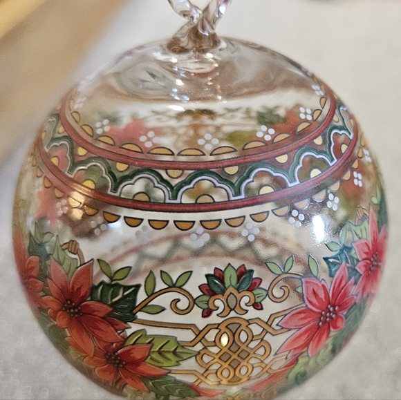 Blown Glass Crystal Ball 1997.  Designer Rudolf Pastor.  Very colorful. - Picture 9 of 9